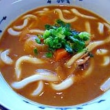 残ったカレーで！牛乳入りカレーうどん♪